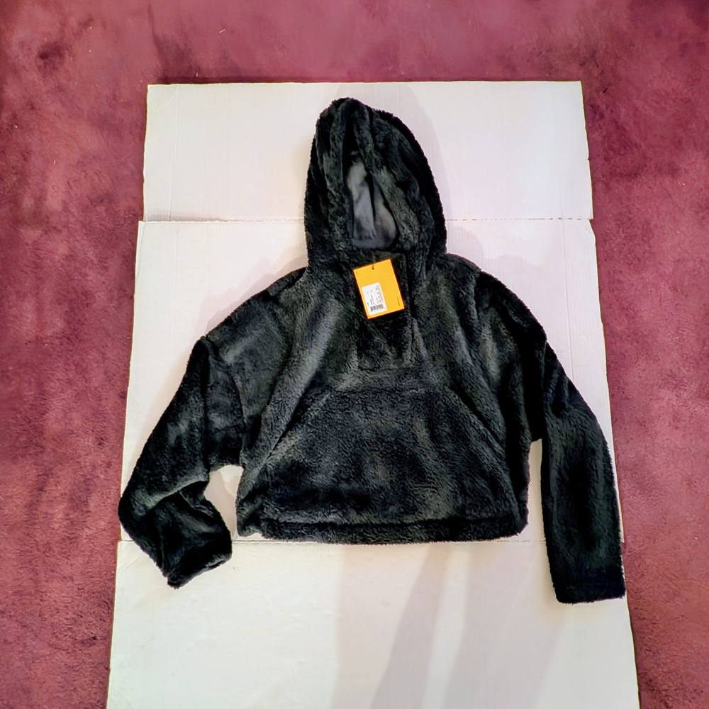 NWT Lole Ladies Black Textured Plush Sweater Top, Ladies Size Large, - Picture 10 of 13